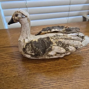 Vintage ~Wood ~Hand Carved ~Primitive ~Folk Art ~Duck Decoy - Picture 1 of 14