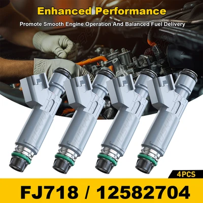 4* Inyectores de combustible para Pontiac G6 Solstice Saturn Ion Chevrolet Malibu HHR Cobalt Foto 1 de 4