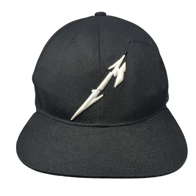 Zephyr Snapback Hat Black One Size Adjustable Embroidered Vent Holes - Image 1 of 4