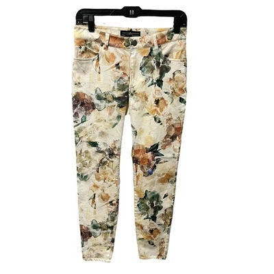 Peruvian Connection Multicolor Isola Watercolor Floral Print Pant Womens 4 - Image 1 of 4