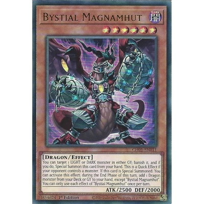 CH01-EN011 Bystial Magnamhut : Ultra Rare Card : 1st Edition YuGiOh TCG - Image 1 of 2