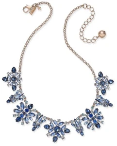 $148 KATE SPADE 14K ROSE GOLD PLATED CRYSTAL COLLAR NECKLACE SNOWY NIGHTS #1 - Picture 1 of 12