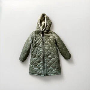 Zara Girls Parka Green Size 10 - Picture 1 of 3
