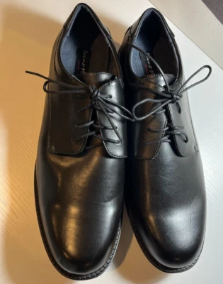 Bruno Marc Mens Lined Lace-Up Leather Oxford Dress Shoes, Black Size 15 - Image 1 of 4