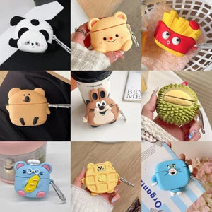 For AirPods Pro 1/2nd 3rd Gen 3D Cartoon Silicone Shockproof Charging Case Cover - Picture 1 of 34