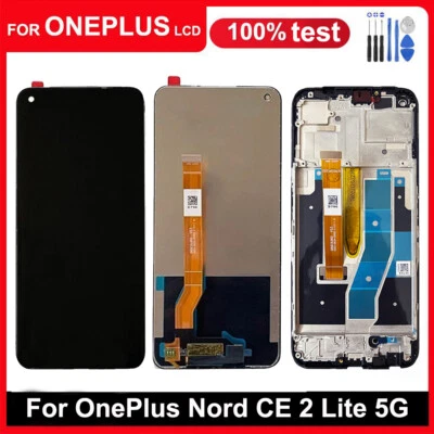For OnePlus Nord CE 2 Lite 5G LCD Display Touch Screen Assembly w/ Frame Replace - Image 1 of 4