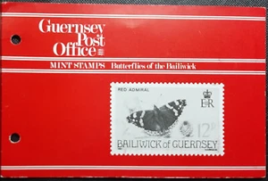 (GGY-224) GUERNSEY 1979 PAQUETE DE PRESENTACIÓN Mariposas del Bailiwick 4 sellos - Imagen 1 de 2