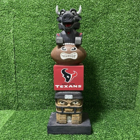 NFL Houston Texans Tiki Totem Stake Statue Totem Pole Football New NFL Licensed Cover