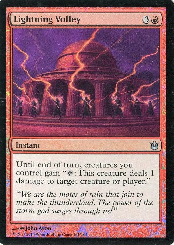 MTG - Born of the Gods - Lightning Volley - Foil - NM - Image 1 of 1