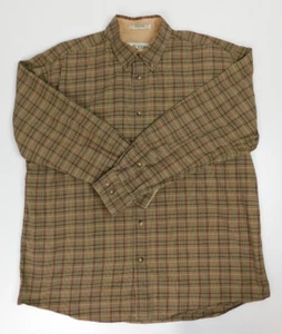 Orvis Mens Long Sleeve Button Down Shirt Size L Brown - Picture 1 of 13