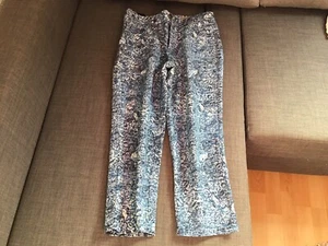7/8 Damenhose Boucle Blau Weiß 36 von Mandarin Neuwertig - Bild 1 von 6