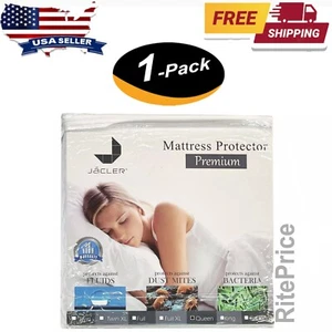 JÁCLER Premium Waterproof Mattress Protector & Hypoallergenic Cotton -Queen Size - Picture 1 of 9