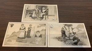 Lote de 3 postales publicitarias de zapatos vintage, peregrinos, Plymouth, DB - Imagen 1 de 8