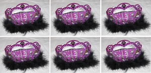 BULK BUY! 6 PACKAGES! Sparkle Sweet 16 Tiara, plastic #259874 - Picture 1 of 9