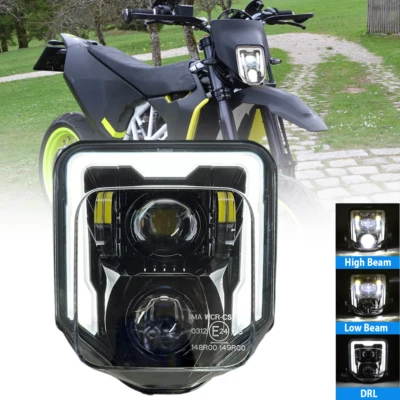 LED Headlight DRL Hi/Lo Beam Lamp For Husqvarna 701 Enduro FE 250 350 501 450 - Image 1 of 4