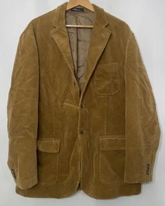 Blazer vintage Polo Ralph Lauren marrone cotone pesante velluto a coste XL Academia Nonno - Foto 1 di 9