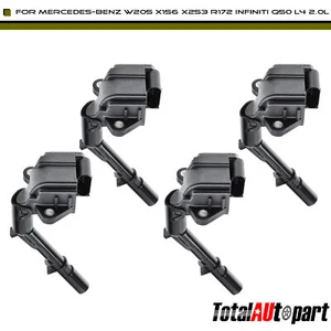 4Pcs Ignition Coil for Mercedes-Benz C350E C350E B250 C300 Infiniti Q60 QX30 Q50 - Picture 1 of 8