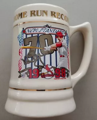 Mark McGwire Single Season Home Run Record Ceramic Stein - Image 1 of 2