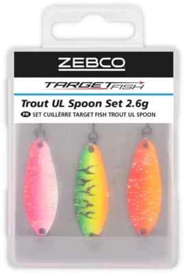 Zebco UL Trout Spoon Set - 3 Spoons mit Aufbewahrungsbox Forellenköder Blinker - Bild 1 von 3