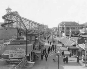 Long Beach Calif Roller Coaster 8x10 Reprint Of Old Photo - Picture 1 of 1