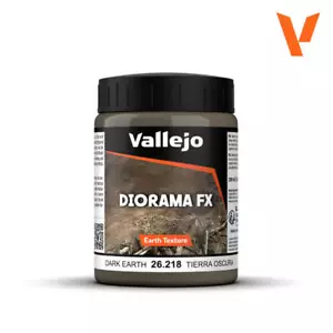 Vallejo 200ml Diorama FX - Earth Texture: Dark Earth - Picture 1 of 2