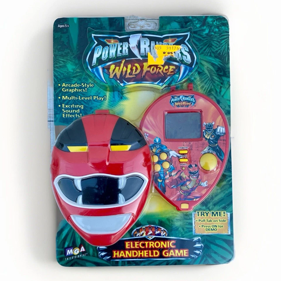 Juego portátil electrónico vintage Power Rangers Wild Force 2002 sellado de fábrica Foto 1 de 4