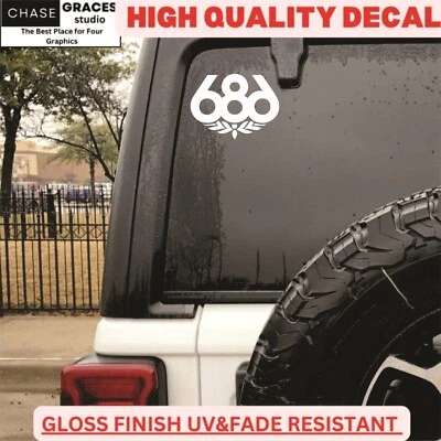 CMI Skateboard Logo 686 Car Window Wall Notebook Laptop Vinyl Decal 6" x 4.50"