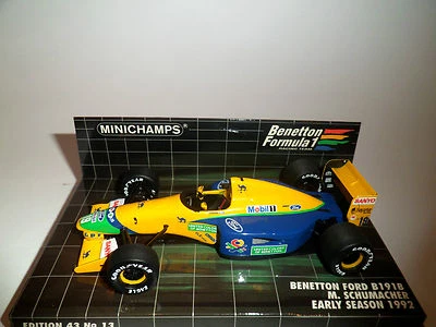 Minichamps  1:43 400920119 Benetton Ford B191B M.schumacher 1992 OVP    - Bild 1 von 3