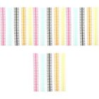 44 Pcs Plastic Loose-leaf Coil Spiral Binding Rings Coils Round