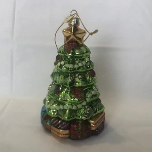 Vintage Kurt Adler KSA Blown Glass Christmas Ornament Miniatures Snowman Tree - Picture 1 of 5