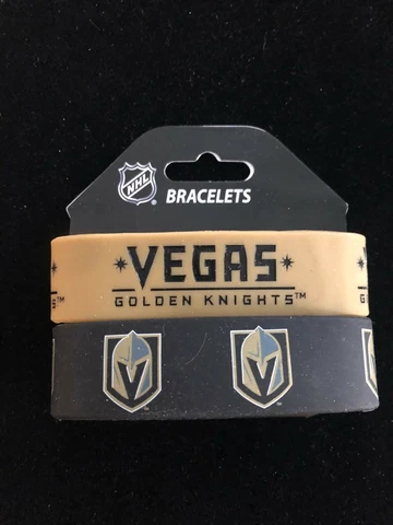 NEW Las Vegas Golden Knights Silicon Bracelet - VGK Two Pack! - NHL Licensed Cover
