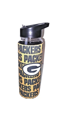 NFL Green Bay Packers 25 oz Bold Neo Flip Top Water Bottle Cover
