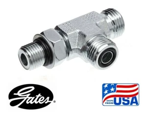 Gates 24MFFOR-24MB-24MFFOR, G60821-2424 Male Flat-Face O-Ring 2" Hydraulic TEE - Picture 1 of 3