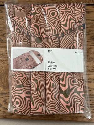 BAGGU Trippy Swirl Puffy Laptop Sleeve 16 inches Retired HTF New with Tags - Image 1 of 2