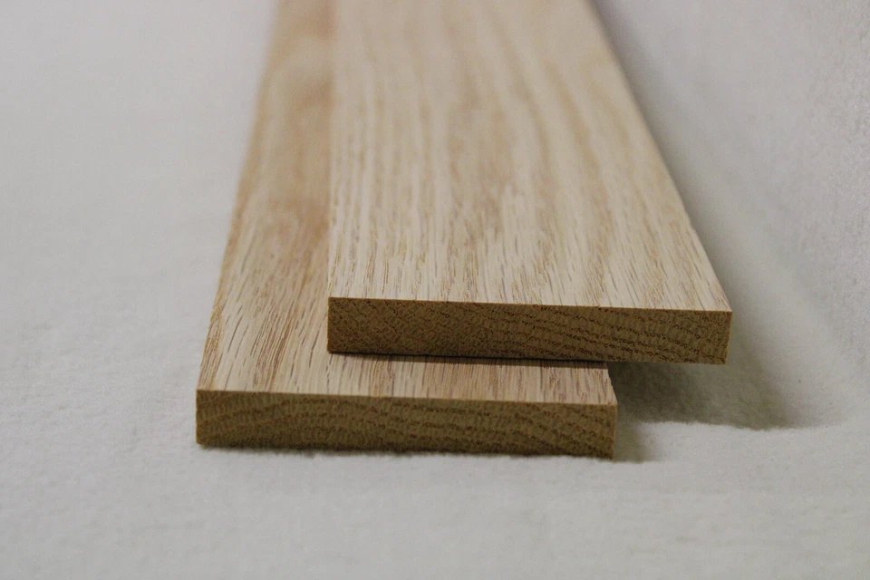 Stk 100cm Rechteckleiste Vierkant Holzleisten Eiche 10x30mm, 10x50mm, 10x70mm - Bild 1 von 1