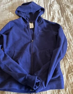 PATAGONIA Lightweight Hooded Blue Sweatshirt Girls XXL 2XL Youth Full Zip Fleece - Picture 1 of 4