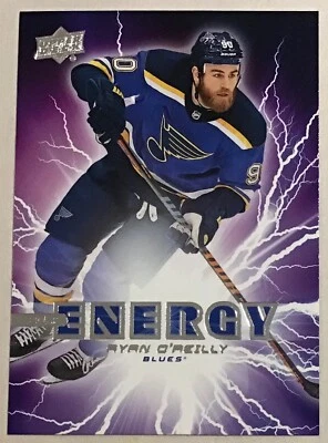 2019-20 RYAN O’REILLY UPPER DECK SERIES 1 PURE ENERGY INSERT #PE-38 BLUES - Image 1 of 2