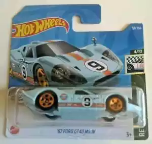 Hot Wheels '67 FORD GT40 Mk IV GULF HW RETRO RACERS 1:64 2022 Short Card - Picture 1 of 1