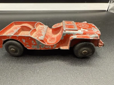 Vintage TootsieToy Red U.S. Army Jeep - Image 1 of 4