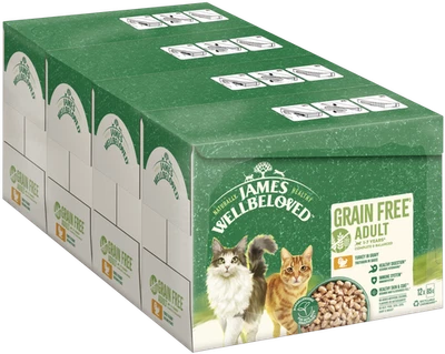 JAMES WELLBELOVED™ Katze Portionsbeutel Getreidefrei Truthahn in Sauce 4x12x85g - Bild 1 von 2