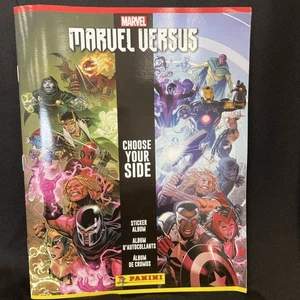 Marvel Versus Choose Your Side Sticker Album 48 Pages 10 Stickers Included - Picture 1 of 4