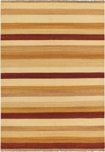 Traditional Vintage Hand Woven Oriental Carpet 5'7" x 7'10" Wool Kilim Area Rug - Picture 1 of 4