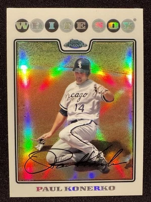 2008 Topps Chrome #79 Paul Konerko 折射器白色袜队颜色匹配 — 第 1/2 张图片