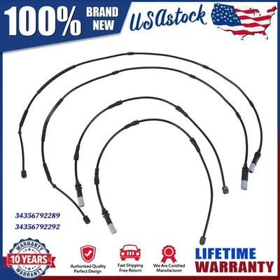 For BMW 328i xDrive 330i 320i 335i M4 Brake Pads Wear Sensor 4 Pack Foto 1 de 4