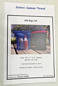Unopened, unused Sisters' Common Thread Juffy Bags-Tall pattern 2 sizes included - Picture 1 of 2