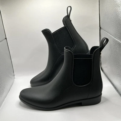 Sam Edelman Botas de Lluvia Impermeables para Mujer 8 Tinsley Negro Goma Pull On Cubano Foto 1 de 4