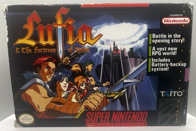 Lufia and the Fortress of Doom SNES CIB Complete Box Manual Map - Image 1 of 4