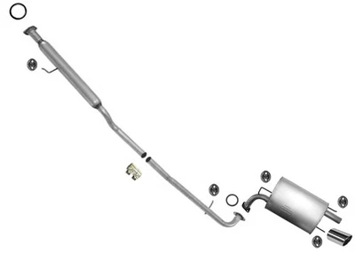 Sistema de escape silenciador tubo resonador para Toyota Camry 2007 2010 2011 2,4 L 2,5 L Foto 1 de 4