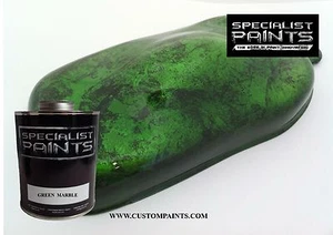 QUART OF GREEN MARBLE Custom Paint HOT ROD MOTORCYCLE AUTOPAINT Automotive - Picture 1 of 1