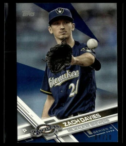 2017 Topps On-Demand Mini #477 Zach Davies Demand Mini - Blue #/10 - Picture 1 of 2